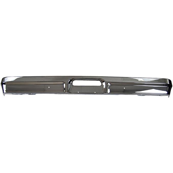 1978-79 Ford F100,F150,F250,F350, Bronco, Front Bumper, Chrome, without Impact Strip Holes