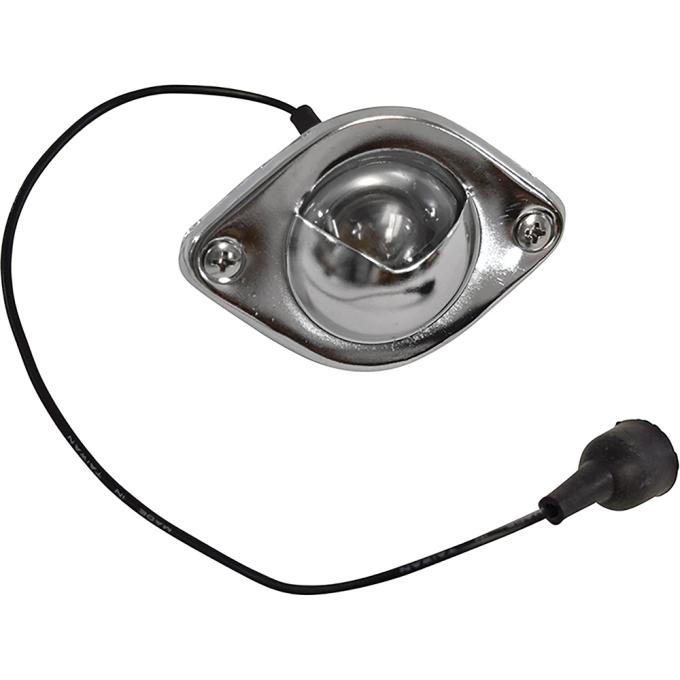 OER 1964-65 Chevelle, Malibu, El Camino, 1967-87 GM Truck, Rear License Plate Lamp Assembly, LH or RH, (Pickup Models Equipped with a Step Bumper) 910575