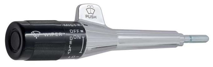 1982-96 GM, Combination Switch, Turn Signal Lever, without Cruise, with Pulse Wipers, Chrome Stem