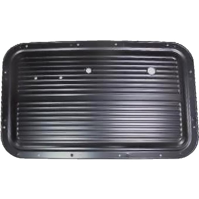 1967 Ford F100, F250, F350, Interior Door Panel, Stamped Steel, Black, RH, Passenger Side