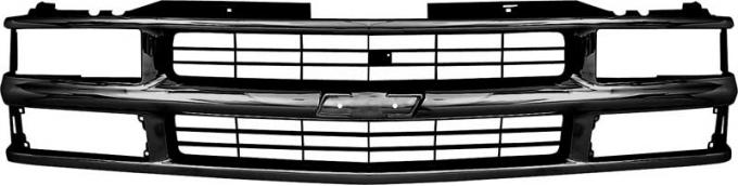 OER 1994-2000 Chevrolet Truck, Front Grill, Dual Composite Headlamps, Black, GMT400 Series T70056