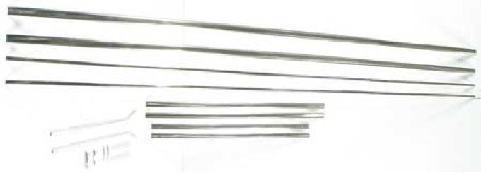 OER 1962-66 Chevy Fleetside Pickup, Long Bed, Side Molding Set, 16 Piece, with Clips and Hardware CX1675