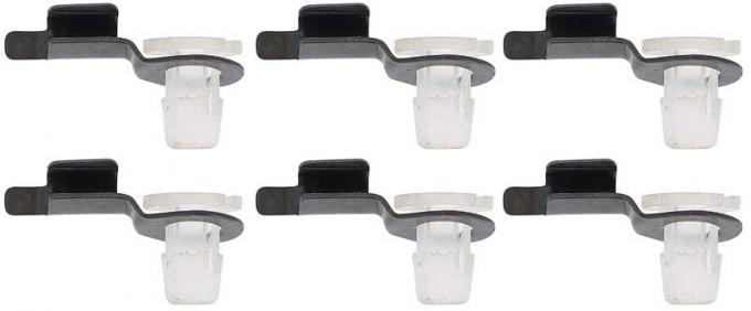 OER 1964-66 Mustang Door Latch Rod Retainer OE Style Metal Clip (Set of 6) 21952B6