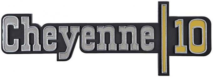 OER 1973-74 GM Truck "Cheyenne 10" Front Fender Emblem 328854