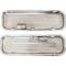 1970-76 Chevrolet, Chrome Valve Covers, "454" Logo, Short Profile