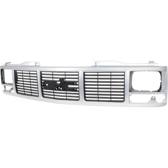1988-93 GMC Pickup, Jimmy, Yukon, Suburban, Front Grill, Argent Silver