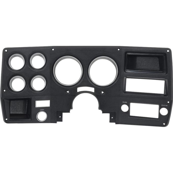 OER 1975-77 Chevy, GMC Pickup, Blazer, Jimmy, Suburban, Dash Bezel, without AC, Black/Silver 14234