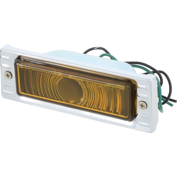 OER 1947-53 Chevrolet Pickup Truck, Park Lamp Assembly, 12 Volt, Amber Lens, with Turn Signal, RH or LH, Each T70455