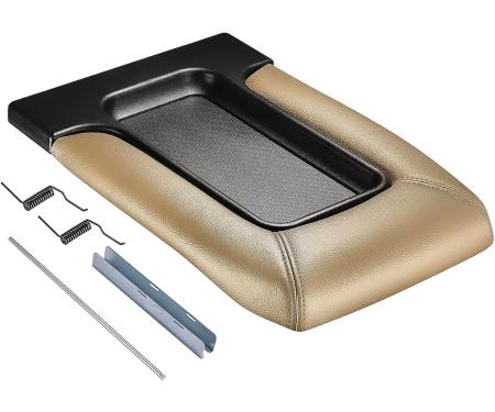 OER 2003-07 Chevrolet Silverado, GMC Sierra GMT800, 2003-04 GM SUV Models, Center Console Lid, Neutral Beige 19127366