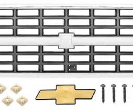OER 1989-91 Chevrolet R/V, Front Grill and Headlamp Bezel Set, Dual Headlamps, Pickup/Blazer/Suburban *881336