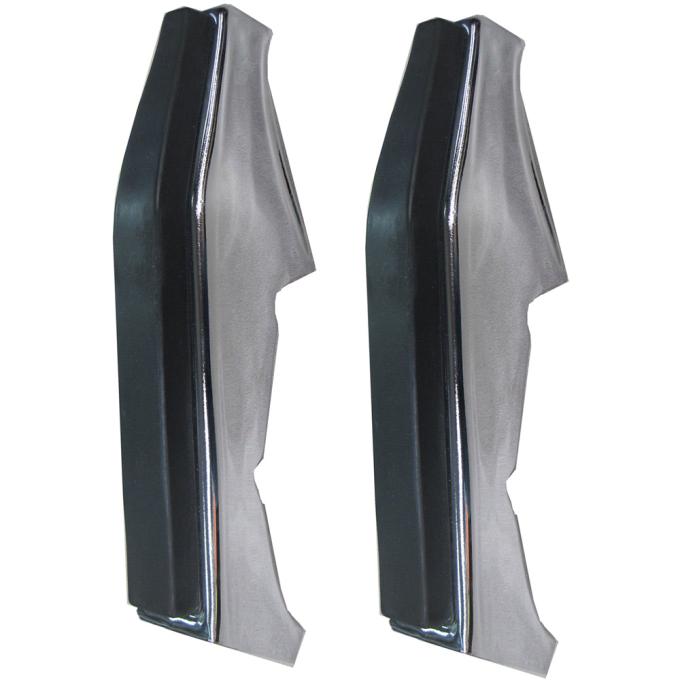 OER 1973-80 Chevy, GMC Pickup, Blazer, Jimmy, Suburban, Front Bumper Guard Set, Chrome, with Rubber Impact Strip, Hardware T71221