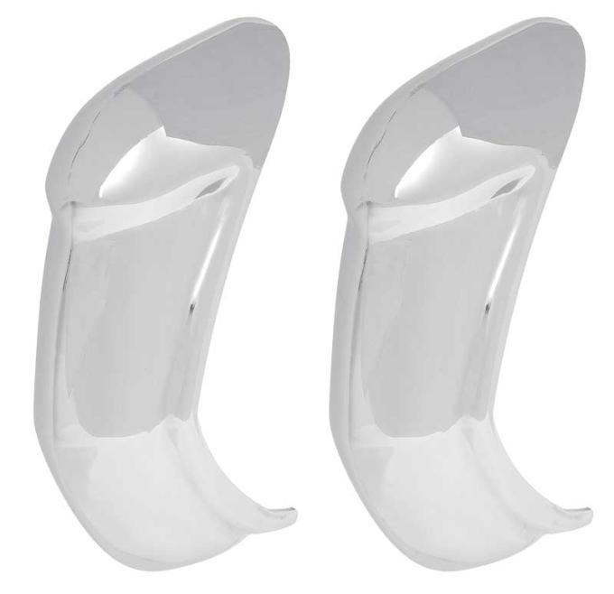 1955-58 Cameo, Suburban Carrier Pickup, Rear Chrome Bumper Guard Set, Pair
