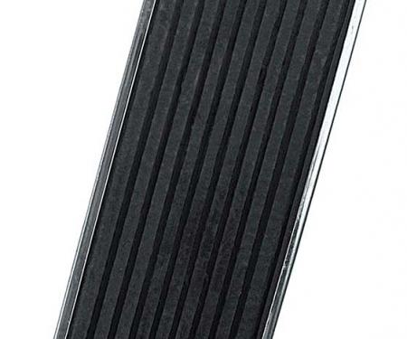 1964-72 Ford/Mercury, Various Applications, Accelerator Pedal Pad, With Stainless Steel Trim