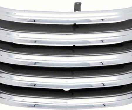 1947-53 Chevrolet Pickup Truck, Front Grill, Chrome, with Black Brackets