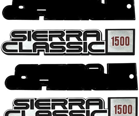 OER 1981-86 GMC C/K, 1989-91 GMC R/V Truck, SUV, Fender Emblem Set, Sierra Classic 1500 14051861
