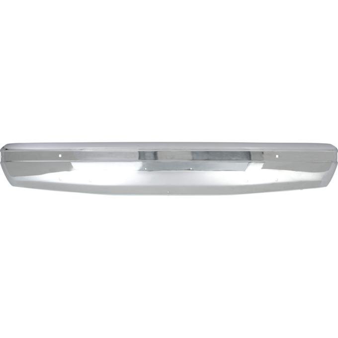 1987-91 Ford F150, F250, F350 Truck, Bronco, Front Bumper, Chrome w/o Pad Holes
