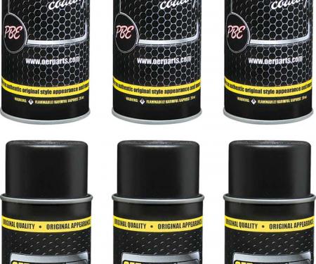 OER Flat Black High Solids Detail Coating Case of 6 - 20 Oz Aerosol Cans *K89678