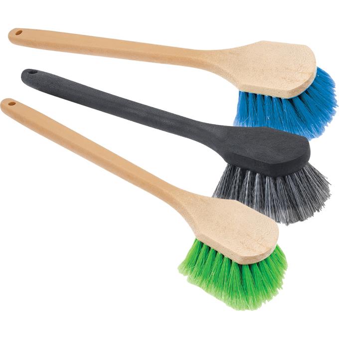 3 Piece Professional 18" Long Handle Body Wash Brush Set