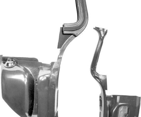 OER 1955-59 Chevrolet, GMC Truck, Kick Panel and A Pillar Assembly, Drivers Side T70889