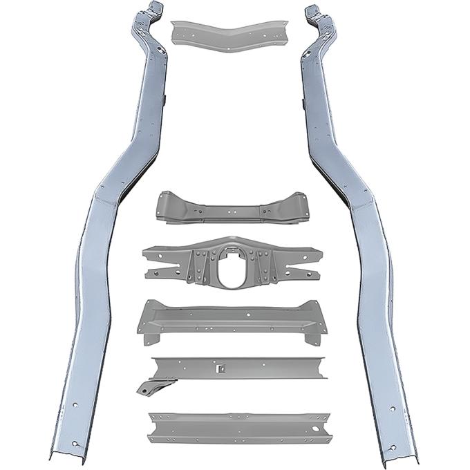 1967-72 Chevy. GMC C10, C15, Frame Rebuild Starter Kit, without Holes, 8 Piece Set