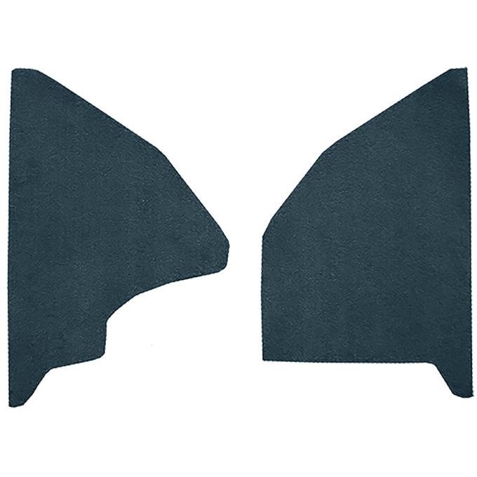 1974-79 Ford F-Series Kick Panel Inserts w/ Mass Backing - Cutpile - Blue