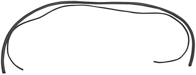 1942-1966 Chevy, GMC Truck, Rear Window Weatherstrip Seal, Small Window, with Black Lock Strip