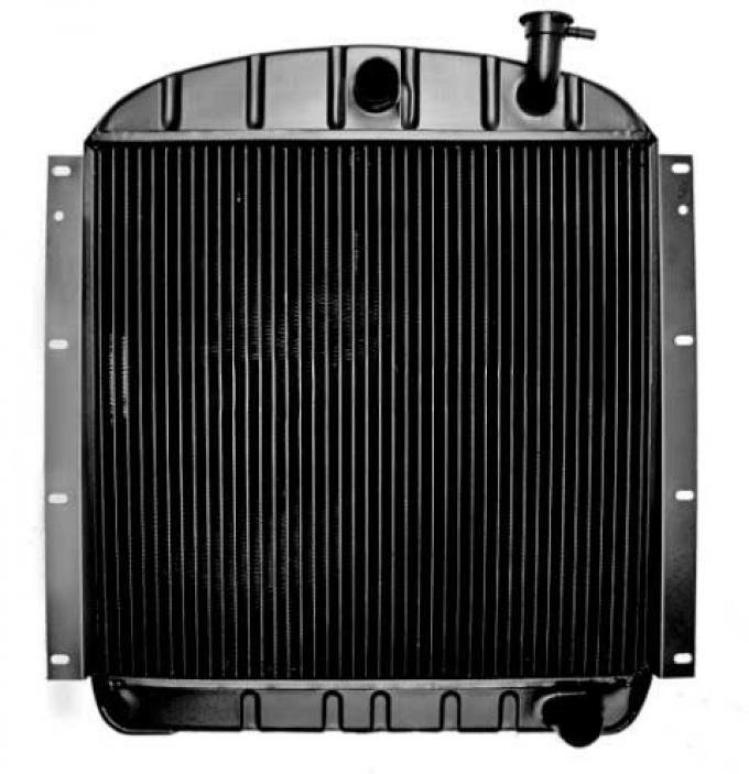 OER 1955-59 GMC Truck with Pontiac V8 and AT 3 Row Copper/Brass Radiator (22-3/8" x 23-1/2" x 2") CRD1954A