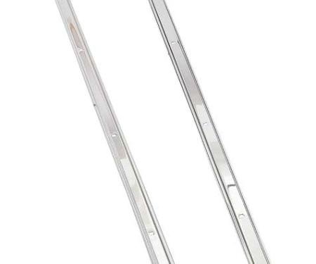 1957-59 Chevrolet/GMC Truck Long Bed / Stepside 97" Polished Stainless Steel Angle Strips