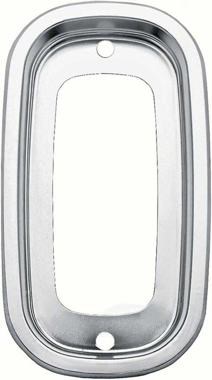 OER 1960-66 Chevy, GMC Pickup, Fleetside, Tail Light Bezel, Clear Anodized Aluminum, LH or RH, Each CT25675