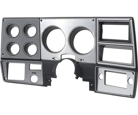 OER 1978-80 Chevy GMC Pickup, Blazer, Jimmy, Suburban, Dash Gauge Bezel, with AC, Brushed Aluminum 14236