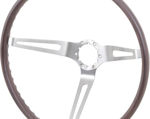 OER 1967-68 Chevrolet, Buick, Walnut Woodgrain Steering Wheel , 16" Diameter 4-1/4" Deep, N34 Option 9746195