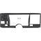 OER 1988-94 Chevy, GMC Pickup, 1992-94 Blazer, Tahoe, Yukon, Suburban, Instrument Panel Dash Bezel, Black, with Air Conditioning 15956796