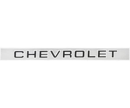 1988-98 Chevy Fleetside Pickup, Rear Tailgate Band Molding, with Chevrolet Lettering, GM Licensed