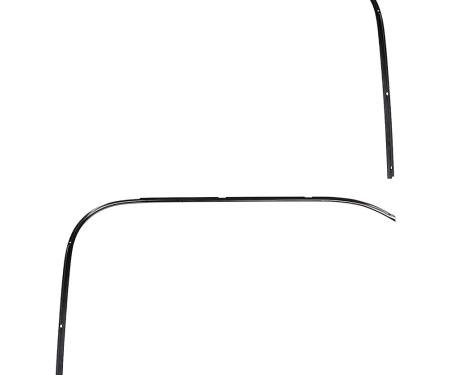 OER 1973-91 Chevy, GMC Pickup Truck, Roof Drip Molding Retainer Kit, Stampled Steel, 2 Piece Set *T71097