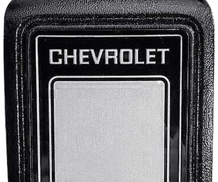 OER 1978-91 Chevy Pickup, Blazer Suburban, "Chevrolet" Horn Cap, with Deluxe Steering Wheel, Black with Silver Accent 9768810