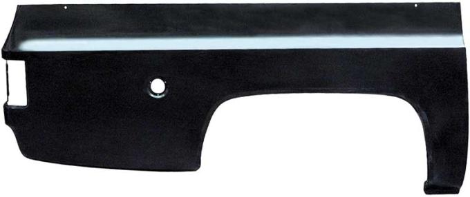 1973-78 Chevy, GMC Suburban, Quarter Panel Lower Half Repair Panel, w/Round Fuel Door, RH