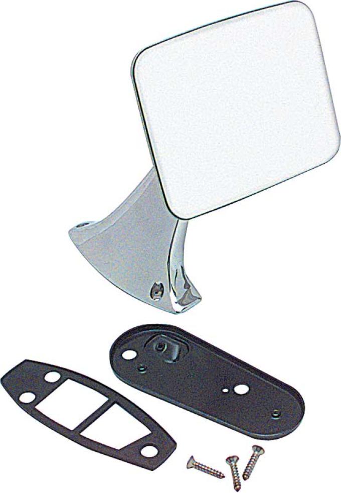 OER 1970-72 Chevy, GMC Pickup Blazer, Jimmy, Suburban, Outer Door Mirror Kit, with Gaskets & Hardware, LH Driver Side CX1149