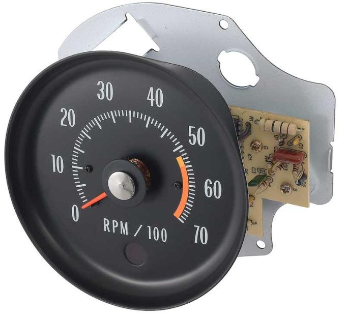 OER 1971-72 Chevelle, El Camino, Monte Carlo, Tachometer, 5500 RPM Red Line, GM Licensed 5657406
