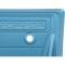 1972 Chevrolet, GMC Pickup, Blazer, Jimmy, Suburban, Deluxe Interior Door Panels, with Upper Scroll Design, Light Blue, Pair