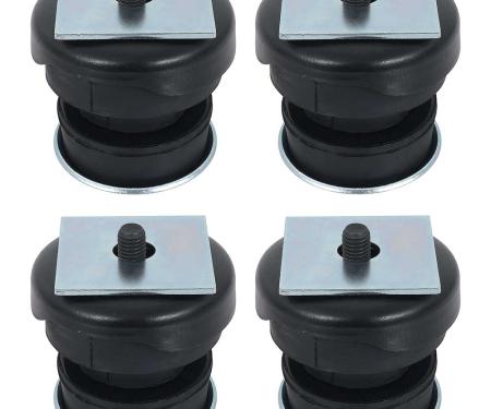 1981-83 Chevy GMC Pickup, Standard Cab Mount Bushing Set, Front & Rear, 4 Bushings, 20 Piece Set