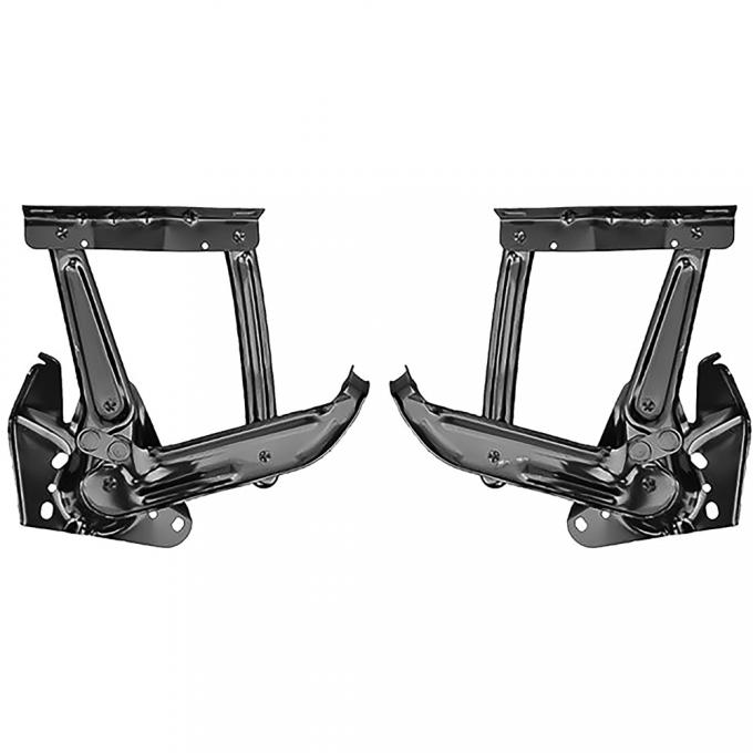 OER 1967-72 Chevy, GMC Pickup, Blazer, Jimmy, Suburban, Hood Hinge Assembly Set, Without Springs, RH and LH Sides 15862A