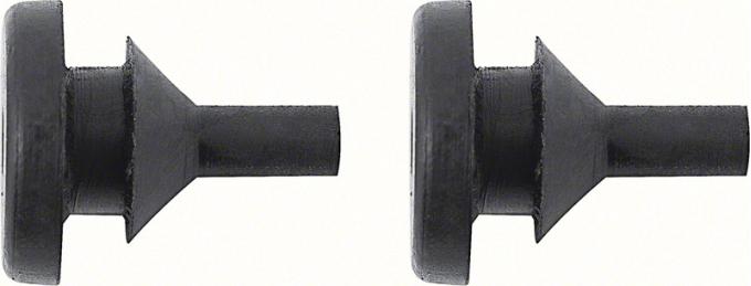 1955-57 Chevy Bel Air, 150, 210, Nomad, Upper Trunk lid, 1955-59 Rear License Plate Bumpers, Pair