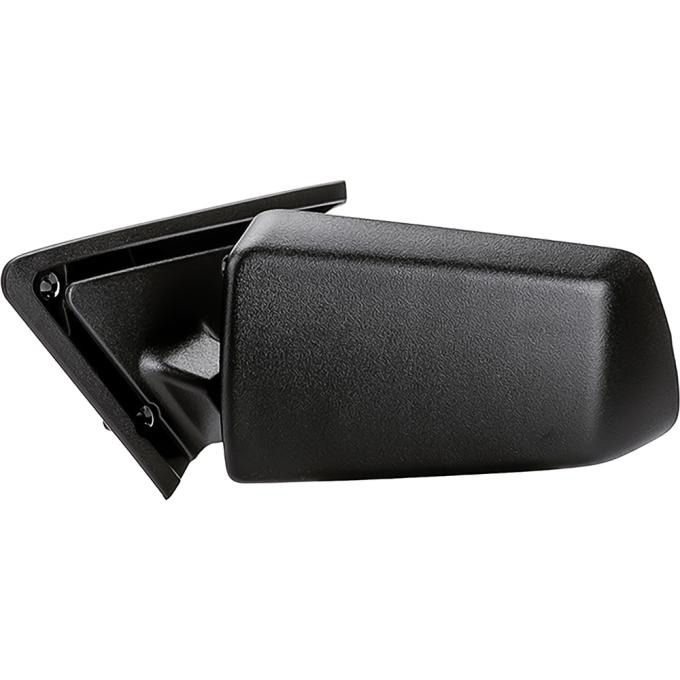 1985-93 Chevy, GMC S-10, Sonoma, Blazer, JImmy, Exterior Door Mirror, Manual, Black, LH Driver Side