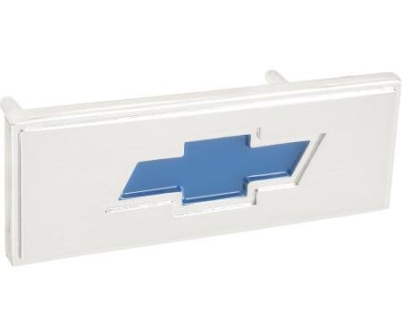 1967-72 Chevrolet Truck, Suburban, 1969-72 Blazer, Center Console Emblem, Blue Bowtie, Includes Retaining Nuts