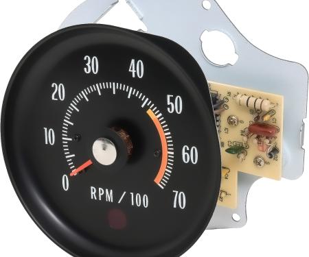 OER 1971-72 Chevelle, El Camino, Monte Carlo, Tachometer, 5000 RPM Red Line, GM Licensed 5657405