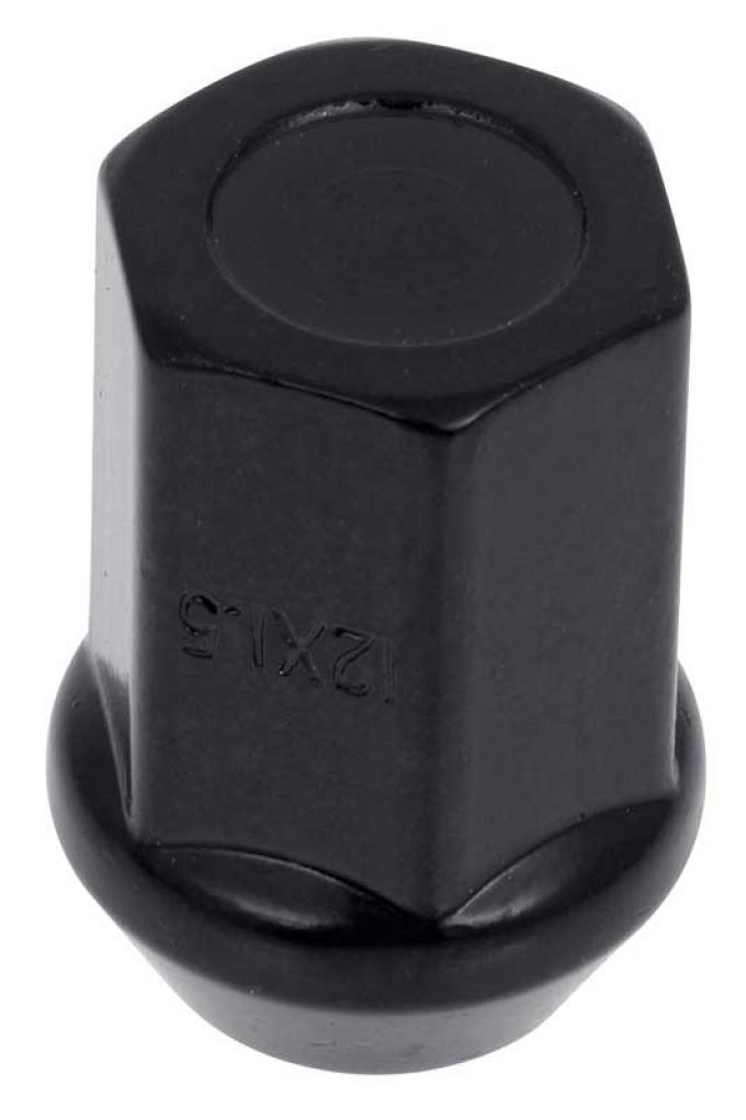 OER M12-1.50 Lug Nut Flat Top Capped - 19mm Hex Head, 32.5mm Length - Black A9550109