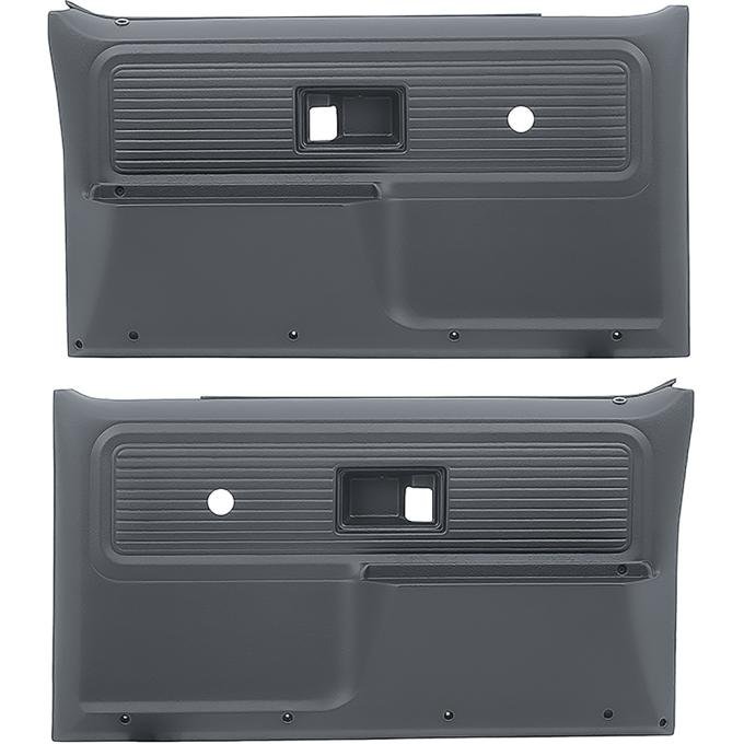 OER 1977-80 Chevrolet/GMC Truck, Blazer, Jimmy, Suburban, Front Door Panels, Custom, Custom Deluxe, Cheyenne Style, Black TL310601