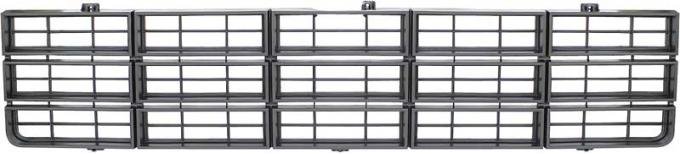 OER 1977-79 Chevrolet Truck, Custom Front Grill, Charcoal Gray, Without Emblem Provision T70044