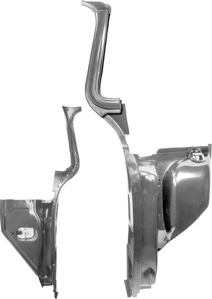 OER 1955-59 Chevrolet, GMC Truck, Kick Panel and A Pillar Assembly, Passenger Side T70888