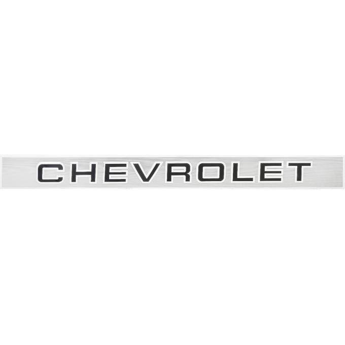 1988-98 Chevy Fleetside Pickup, Rear Tailgate Band Molding, with Chevrolet Lettering, GM Licensed